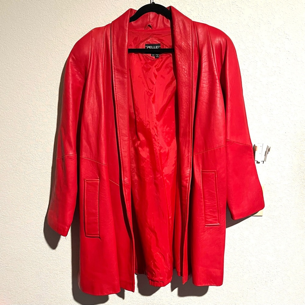 Vintage Pelle Longline Leather Jacket